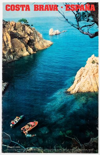Vintage Costa Brava Spain Tourism Poster A3/A4