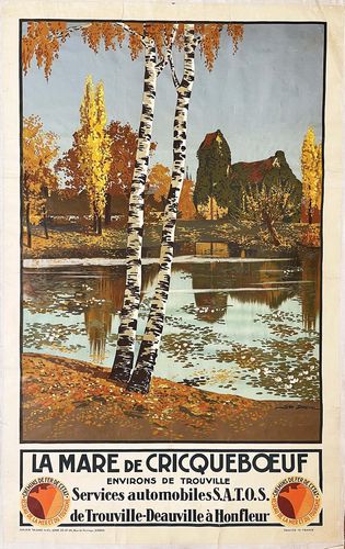 Vintage French Railways Criqueboeuf Tourism Poster A3/A4