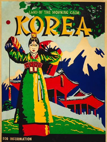 Vintage Korea Tourism Poster A3/A4