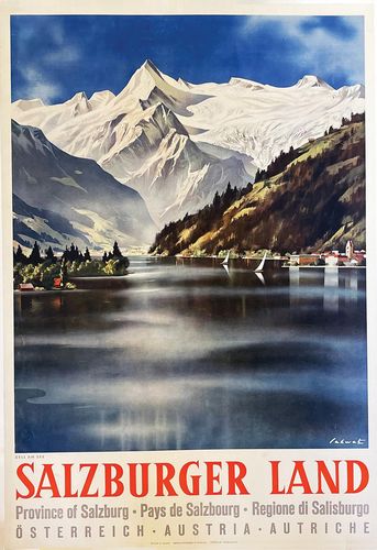 Vintage Salzburg Austria Tourism Poster A3/A4