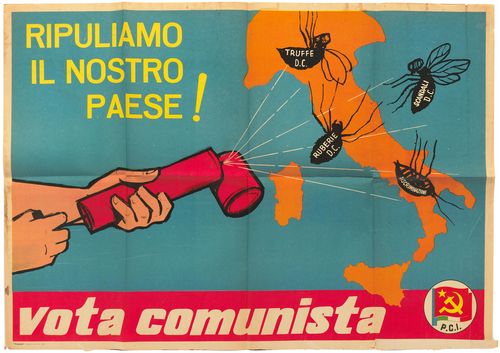 Vintage Italian Communist Party Poster A3/A4