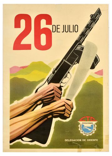 Vintage Cuban Revolution Commemorative Poster A3/A4