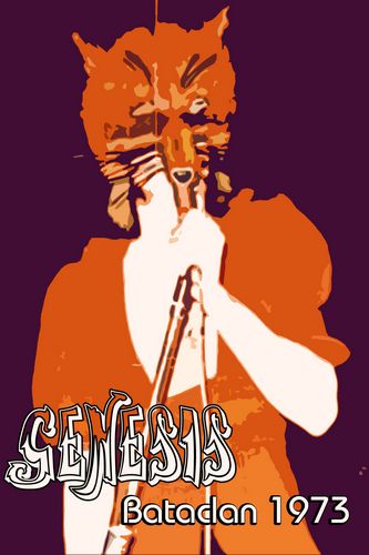 Vintage 1973 Genesis Bataclan Paris Concert Poster A3/A4