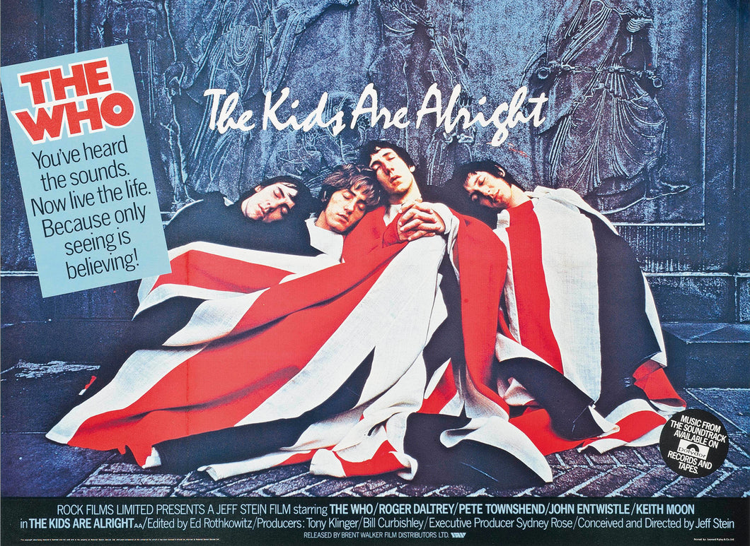 Vintage The Who The Kids Are Alright Movie Poster A3/A4