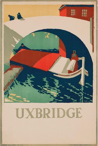 Vintage Local Transport Uxbridge Middlesex Poster A3/A4