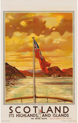 Vintage MacBrayne's Loch Scavaig Ferry Poster A3/A4