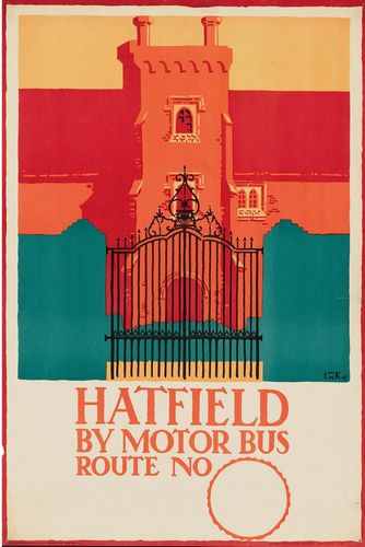 Vintage Local Transport Hatfield Hertfordshire Poster A3/A4