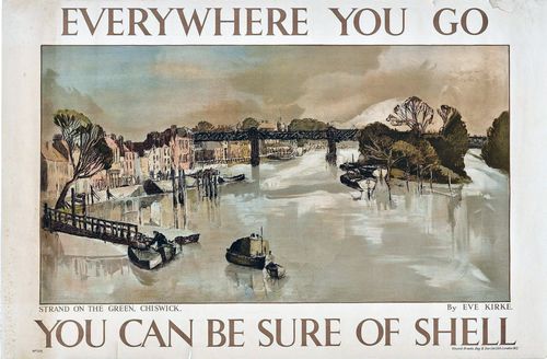 Vintage Shell Britain Chiswick London Poster A3/A4