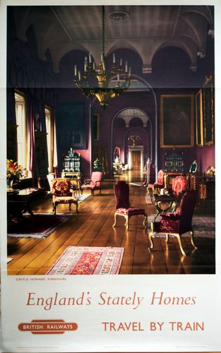 Vintage British Rail Castle Howard Yorkshire Railway Poster A3/A4