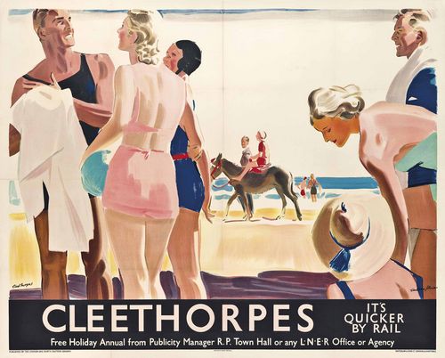 Vintage LNER Cleethorpes Railway Poster A3/A4