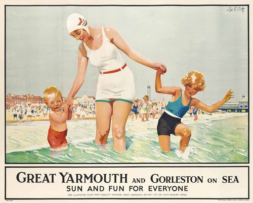 Vintage LNER Great Yarmouth Railway Poster A3/A4