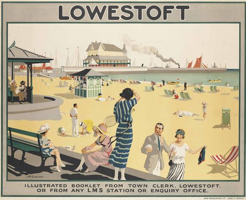 Vintage LNER Lowestoft Railway Poster A3/A4