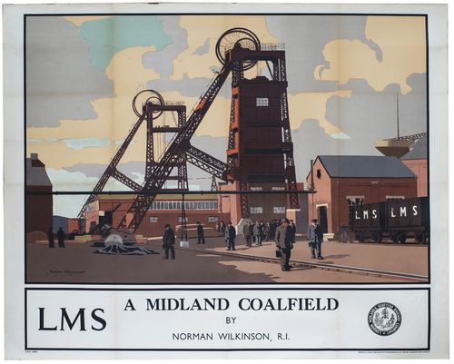 Vintage LMS Midland Coalfield Railway Poster A3/A4