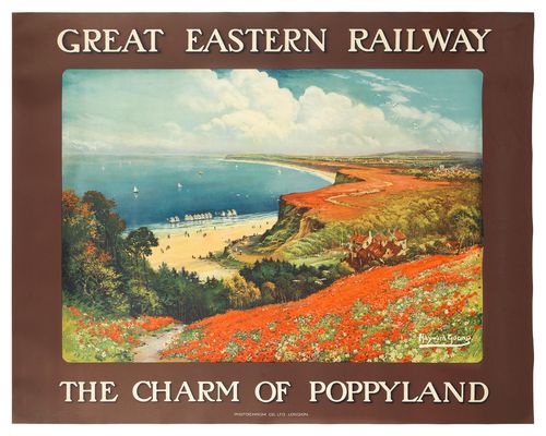 Vintage Great Eastern Railway Poppyland Norfolk Railway Poster A3/A4