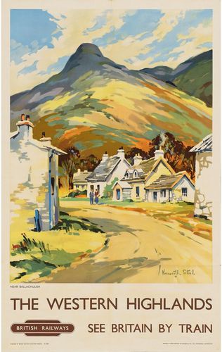 Vintage British Rail Ballaculish Western Highlands Railway Poster A3/A4