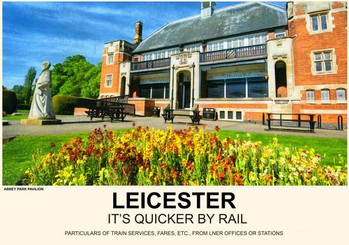 Vintage Style Railway Poster Leicester A4/A3/A2 Print