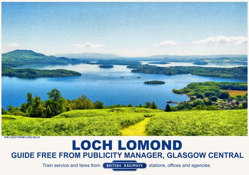 Vintage Style Railway Poster Loch Lomond A4/A3/A2 Print