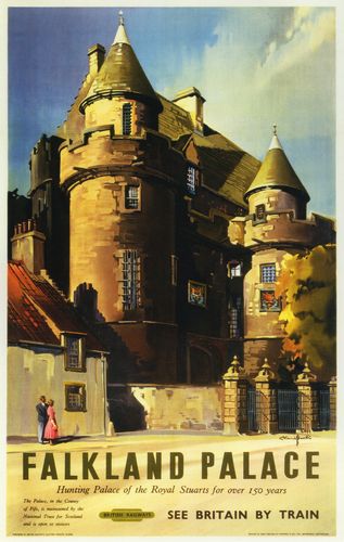 Vintage British Railways Falkland Palace Railway Poster A4/A3/A2/A1 Print