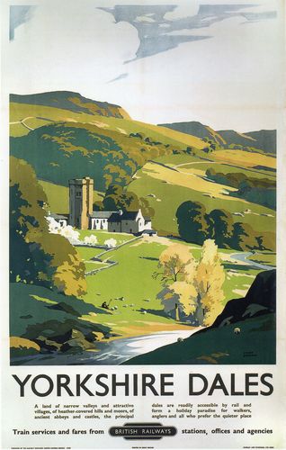 Vintage British Railways Yorkshire Dales Railway Poster A4/A3/A2/A1 Print