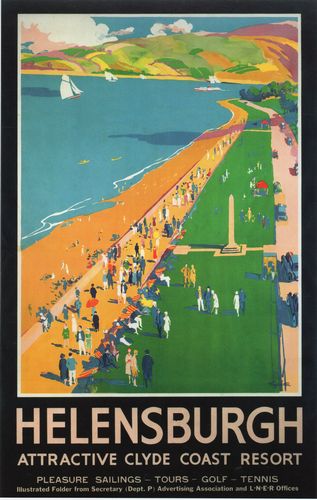 Vintage LNER Helensburgh Railway Poster A4/A3/A2/A1 Print