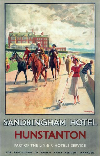 Vintage LNER Hunstanton Railway Poster A4/A3/A2/A1 Print