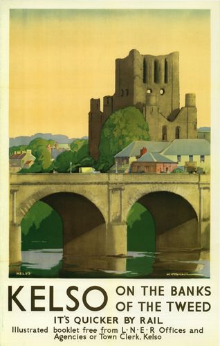 Vintage LNER Kelso Railway Poster A4/A3/A2/A1 Print