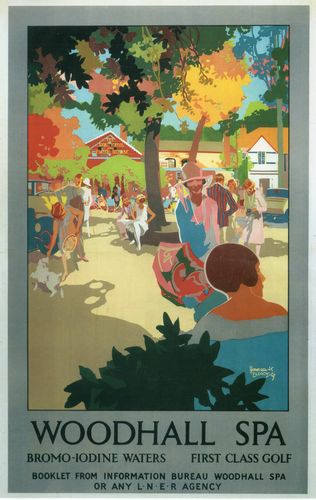 Vintage LNER Woodhall Spa Railway Poster A4/A3/A2/A1 Print