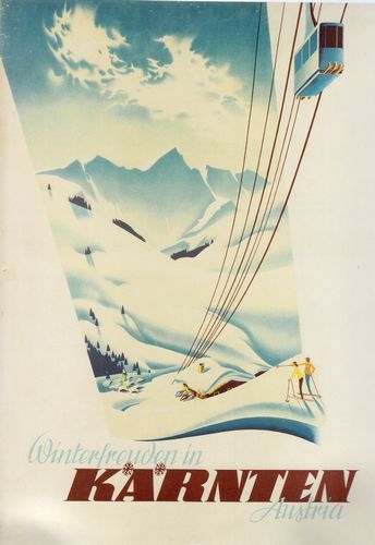 Vintage Karnten Austria Tourism Poster A4/A3/A2/A1 Print