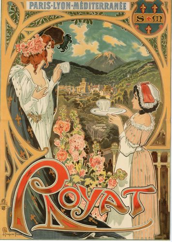 Vintage Royat France Tourism Poster A4/A3/A2/A1 Print