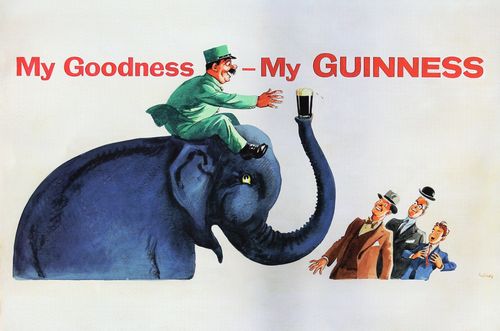 Vintage Guinness Elephant Advertisement A4/A3/A2/A1 Print