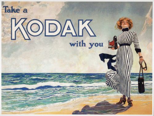 Vintage Kodak Cameras Advertisement Poster A4/A3/A2/A1 Print