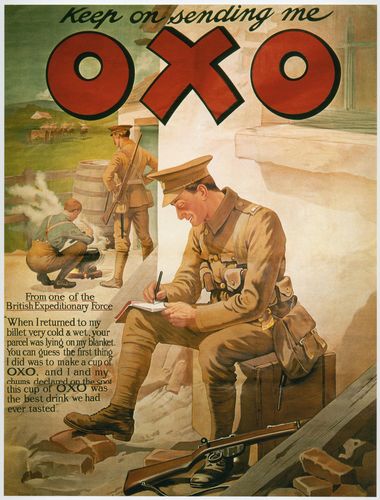 Vintage World war One Oxo Advertisement Poster A4/A3/A2/A1 Print