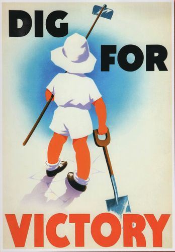 Vintage World War Two Dig For Victory Poster A4/A3/A2/A1 Print