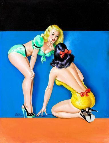 1950's Vintage Pin-Up Girl Poster 5 A3 / A2 Print
