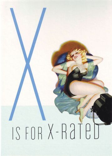 1950's Vintage Pin-Up Girl X For X Rated Poster  A3 / A2 Print