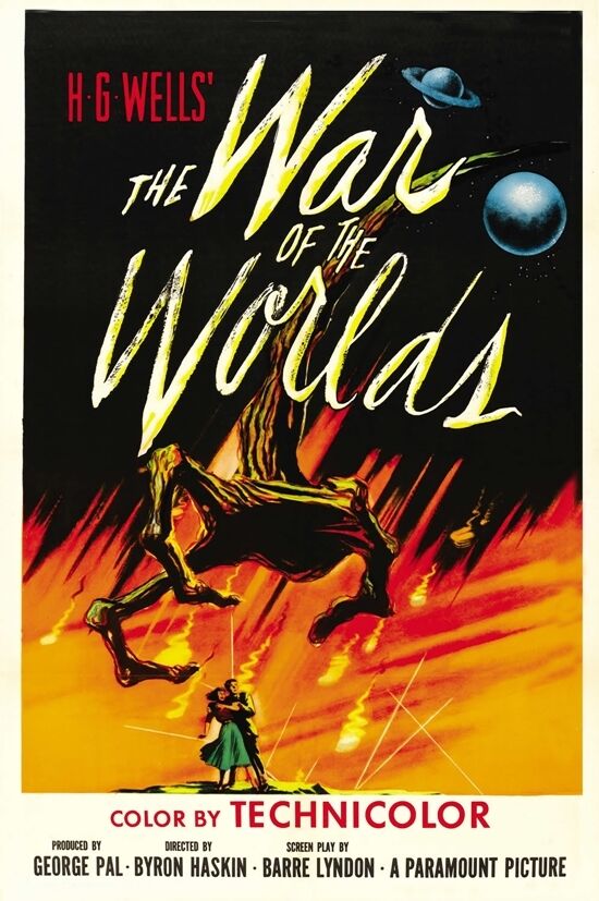 WAR OF THE WORLDS CLASSIC  H G WELLS SCIENCE FICTION A3 FILM POSTER REPRINT