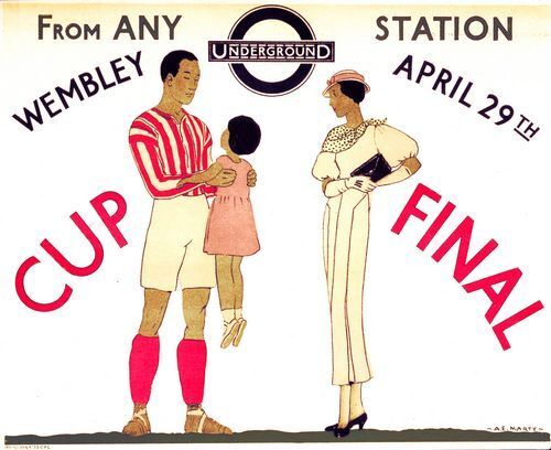 1933 FA Cup Final Promotional Poster A3 Print
