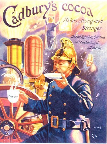 Early 20th Century Cadbury's Cocoa Advertisement Poster  A3 Print