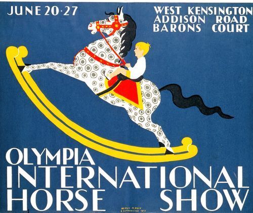 1931 Olympia International Horse Show Poster A3 Print