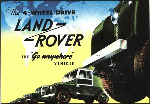 Vintage Land rover Advertisement  Poster A3/A2 Print