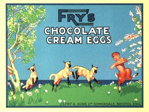 Vintage Frys Chocolate Cream Eggs Advertisement  Poster A3/A2 Print