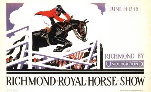 1930's Richmond Horse Show Promotional  Poster A3/A2 Print