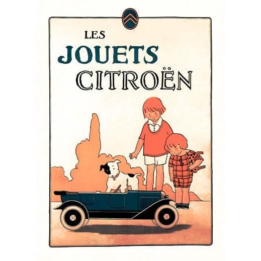 Adorable 1920’s French Advertisement For Citroen Toys For 