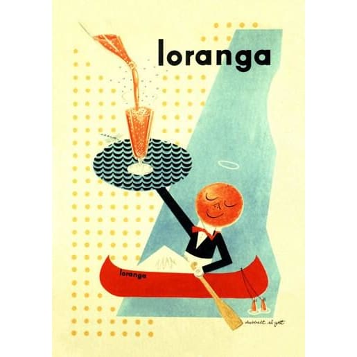 Adorable 1930’s Swedish Sparkling Orange Drink Advertisement