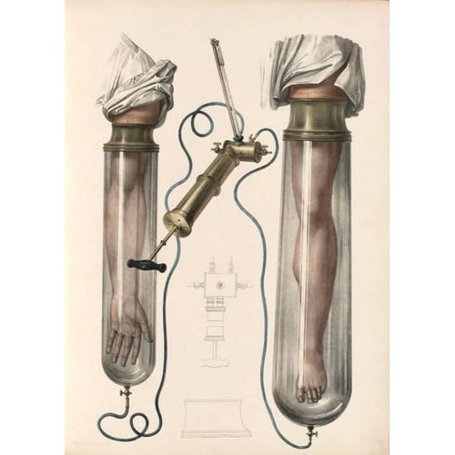 Antique Ars Medical Colour Illustration Of Vacuum Tubes A3 