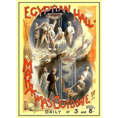 Antique Victorian Egyptian Hall London Magic & Seance Show 