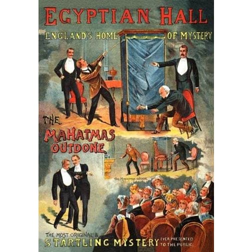 Antique Victorian Egyptian Hall London Magic & Seance Show 