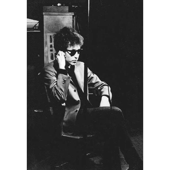 Black And White Photo Portrait Of Bob Dylan C.1966 A3 Poster