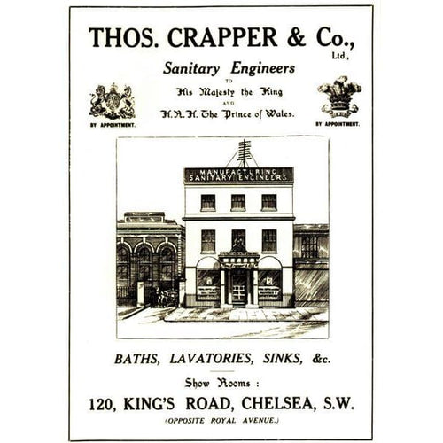 Edwardian Thomas Crapper Toilet Showroom Poster A3/A2/A1 