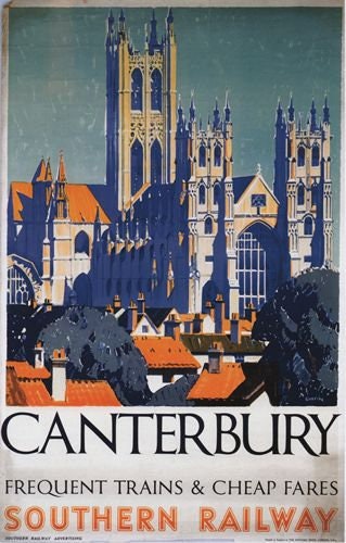 1920's Southern Railway Canterbury A3 Poster Reprint